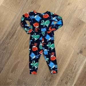 PJ Masks Toddler Boy Cotton Pajama Set Characters Navy Blue Snug Fit Size 2T